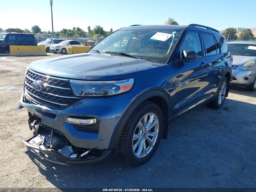 Vin: 1fmsk8dh8lgc10080, lot: 46245430, ford explorer xlt 20202
