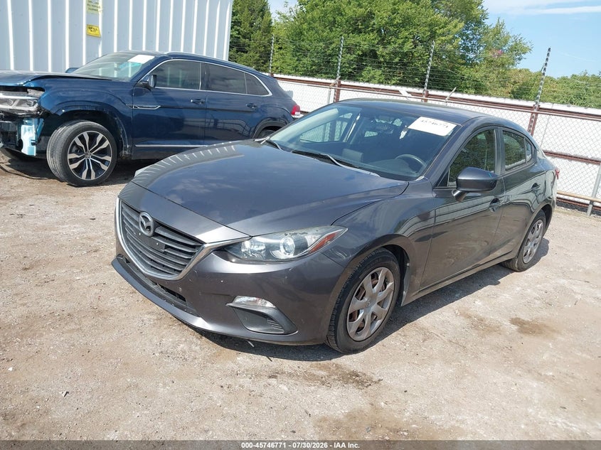 Vin: 3mzbm1u72fm145893, lot: 46245475, mazda mazda3 i sport 20152