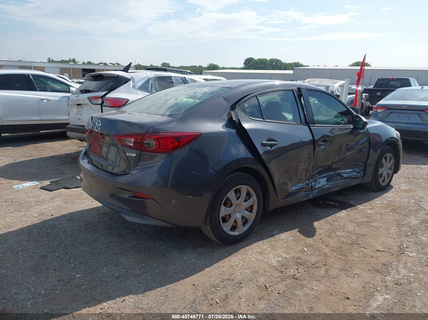 Vin: 3mzbm1u72fm145893, lot: 46245475, mazda mazda3 i sport 20154