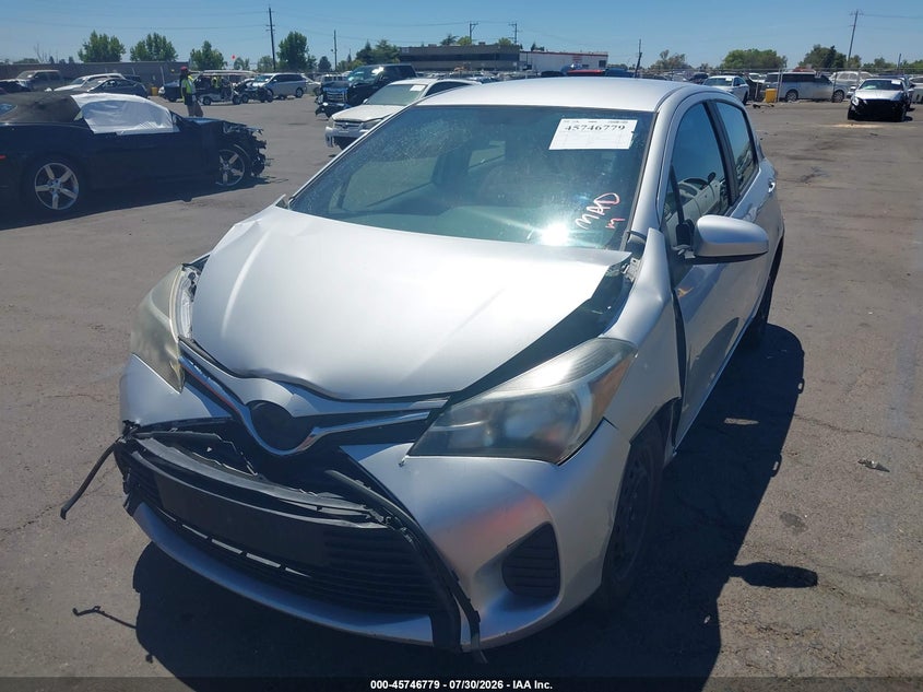 Vin: vnkktud38ga067100, lot: 46245483, toyota yaris l 20162
