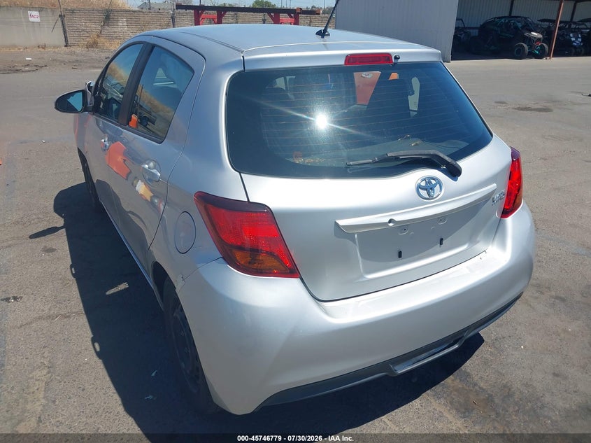 Vin: vnkktud38ga067100, lot: 46245483, toyota yaris l 20163