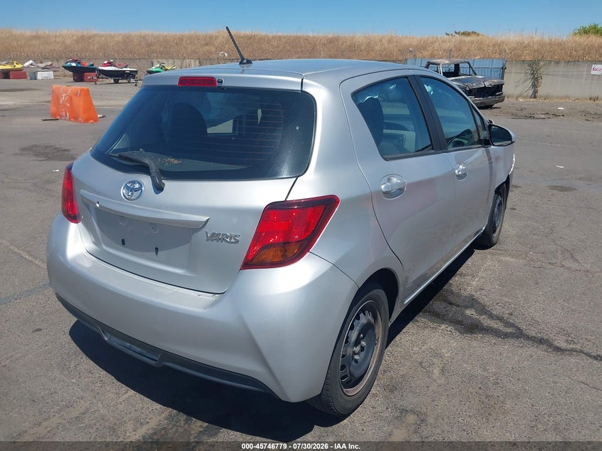 Vin: vnkktud38ga067100, lot: 46245483, toyota yaris l 20164