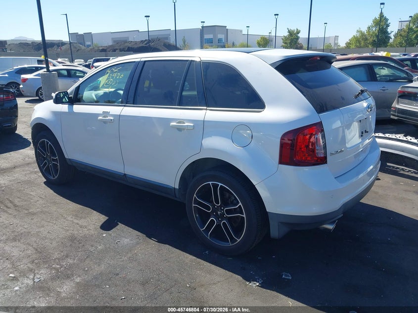 Vin: 2fmdk3jc7dbb01882, lot: 46245508, ford edge sel 20133