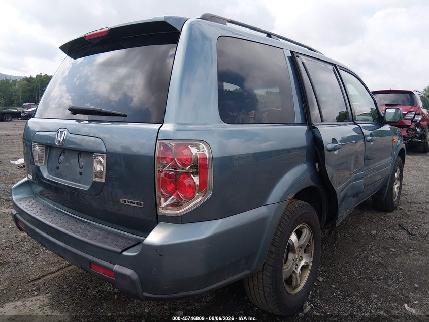 HONDA PILOT 2006 VIN 5FNYF18436B018100