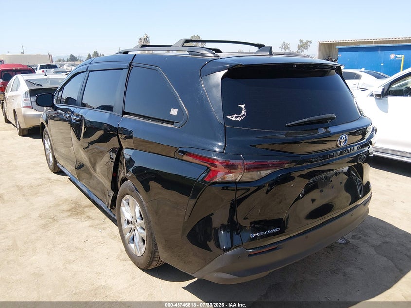 Vin: 5tdjskfc1ss200736, lot: 46245522, toyota sienna xle 20253