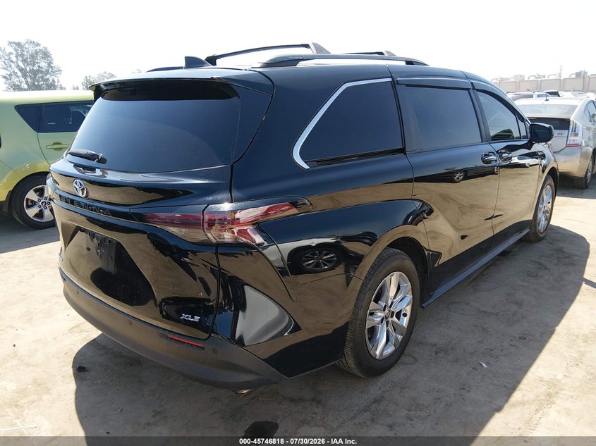 Vin: 5tdjskfc1ss200736, lot: 46245522, toyota sienna xle 20254