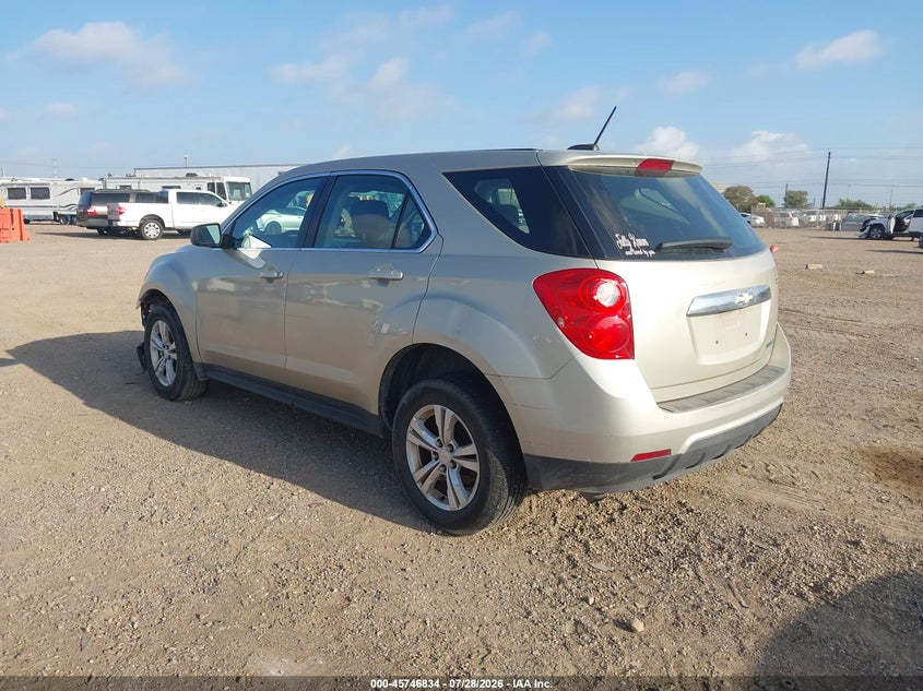 Vin: 2gnalaek9f1109105, lot: 46245538, chevrolet equinox ls 20153