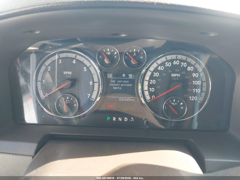 2010 DODGE RAM TRUCK 5.7L V-8 VVT, 390HP