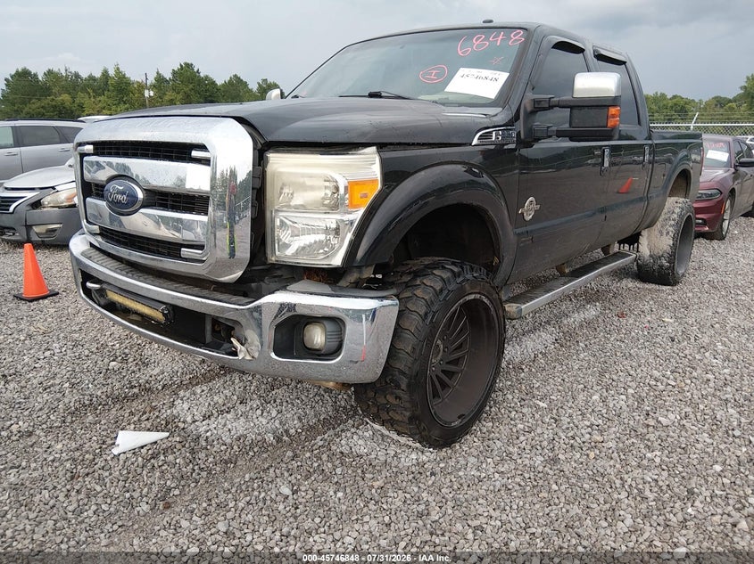 Vin: 1ft7w2bt6cec75055, lot: 46245552, ford f-250 lariat 20122