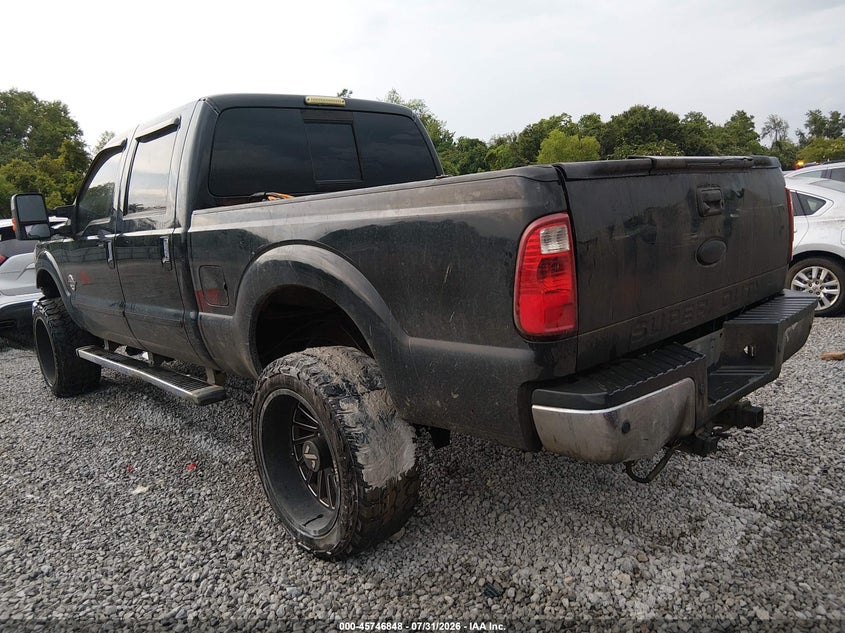 Vin: 1ft7w2bt6cec75055, lot: 46245552, ford f-250 lariat 20123