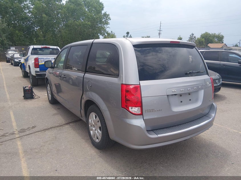 Vin: 2c4rdgbg3kr683951, lot: 46245564, dodge grand caravan se 20193