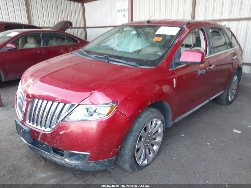 Vin: 2lmdj6jk1bbj10526, lot: 46245565, lincoln mkx 20112