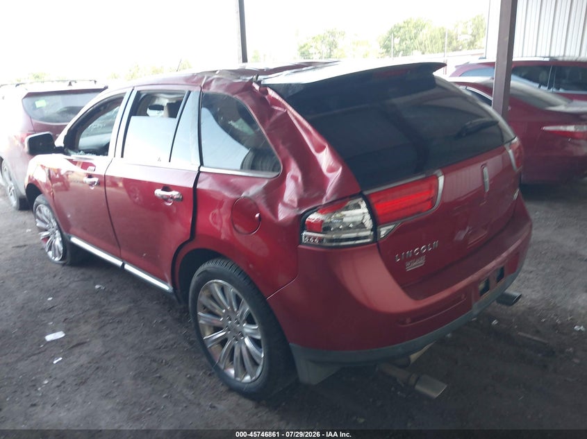 Vin: 2lmdj6jk1bbj10526, lot: 46245565, lincoln mkx 20113