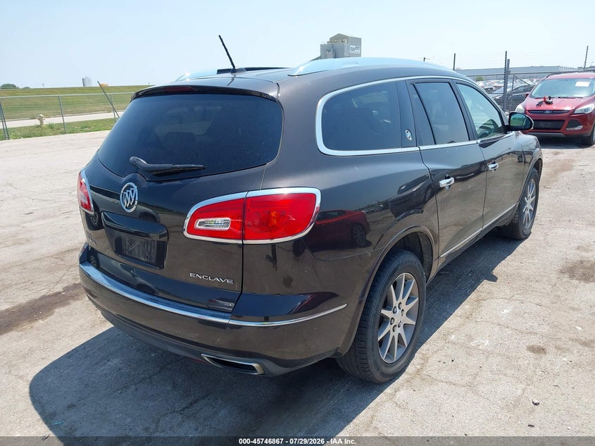 Vin: 5gakrbkd8ej117211, lot: 46245571, buick enclave leather 20144