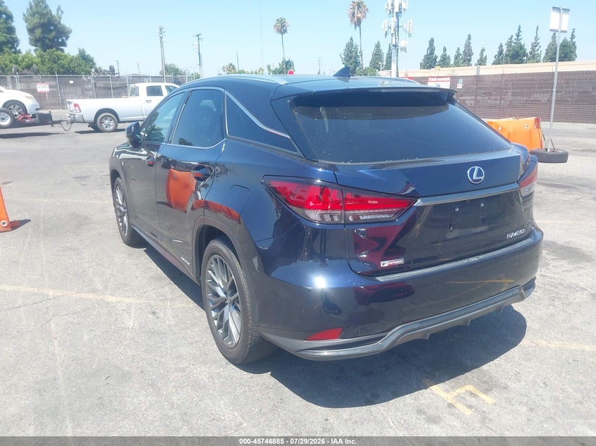 Vin: 2t2ygmda4nc084129, lot: 46245589, lexus rx 450h f sport handling 20223