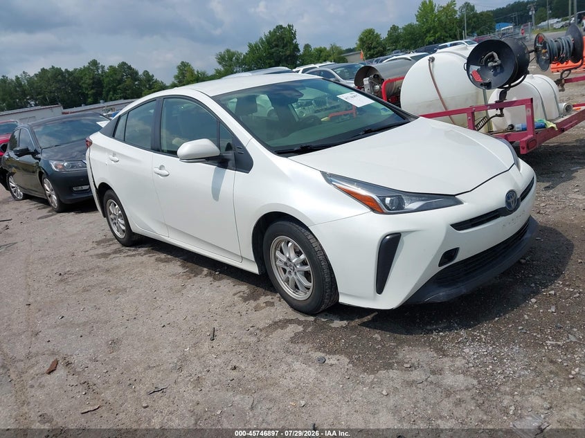 Vin: jtdkarfuxk3069946, lot: 46245601, toyota prius l eco 2019 img_1