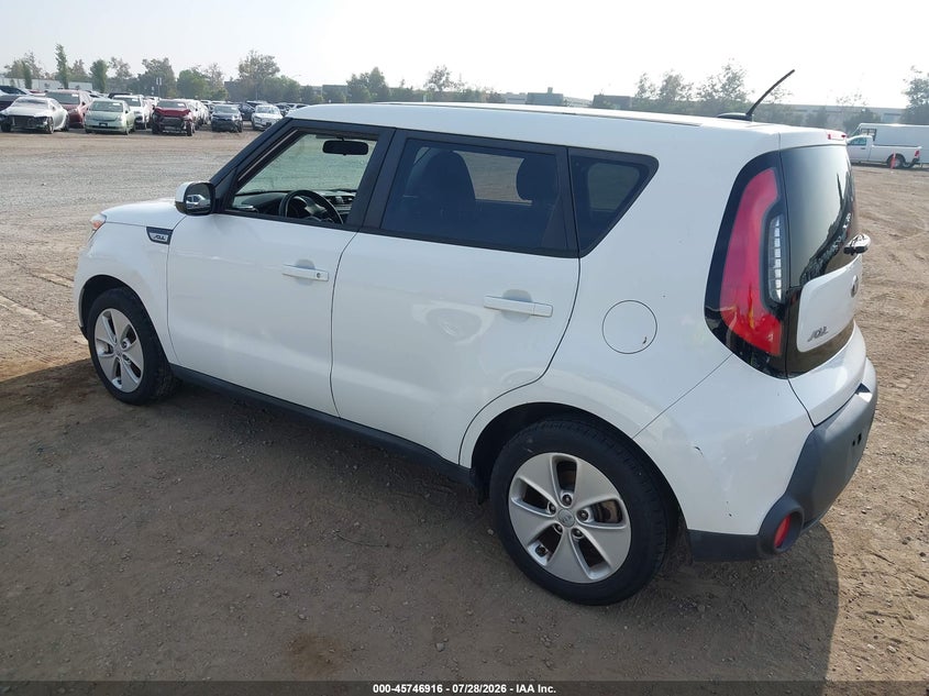 Vin: kndjn2a25g7390922, lot: 46245620, kia soul 20163