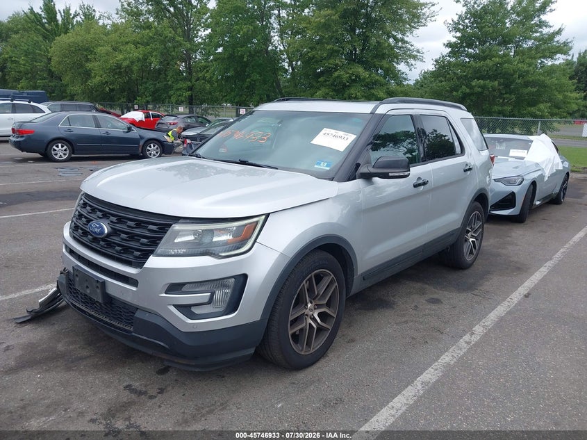 Vin: 1fm5k8gt6ggc97285, lot: 46245637, ford explorer sport 20162