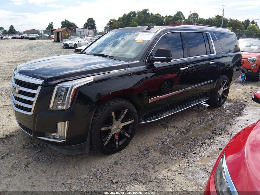 Vin: 1gys4skj4fr550959, lot: 46245678, cadillac escalade esv luxury 20152