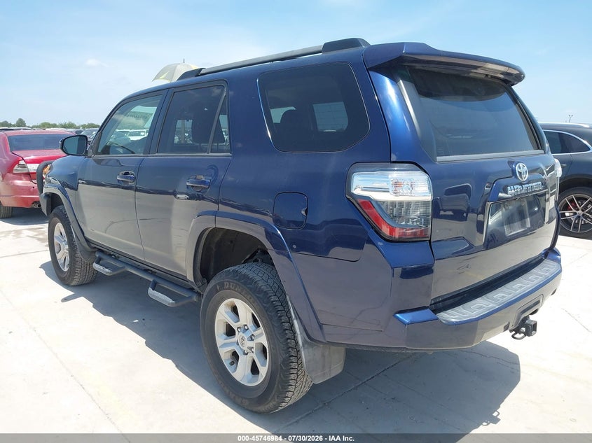 Vin: jtezu5jr5f5090288, lot: 46245688, toyota 4runner sr5 20153