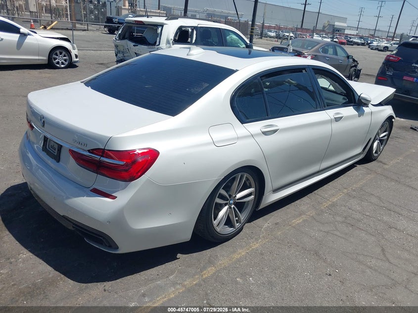 Vin: wba7e2c55gg547377, lot: 46245709, bmw 740i 20164