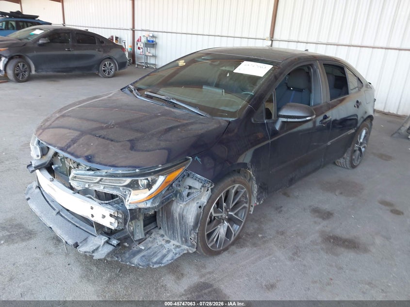 Vin: 5yfs4rce4lp015121, lot: 46245767, toyota corolla se/se nightshade edition 20202