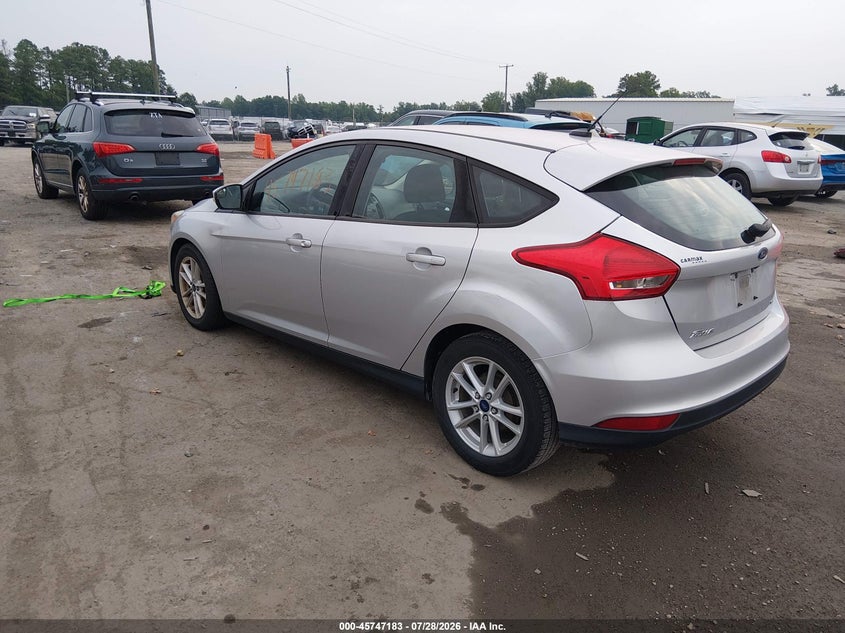 Vin: 1fadp3k25hl246183, lot: 46245887, ford focus se 20173