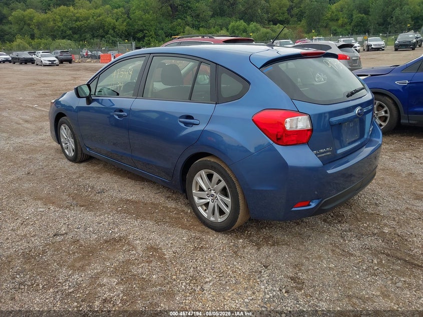 Vin: jf1gpac63fh274714, lot: 46245898, subaru impreza 2.0i premium 20153