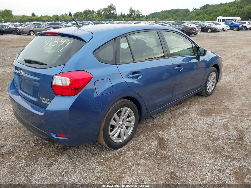 Vin: jf1gpac63fh274714, lot: 46245898, subaru impreza 2.0i premium 20154