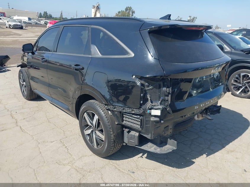 Vin: 5xyrl4lc2ng082407, lot: 46245900, kia sorento s 20223