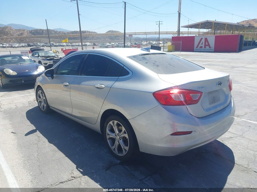 Vin: 1g1bf5sm6j7107625, lot: 46245950, chevrolet cruze premier auto 20183