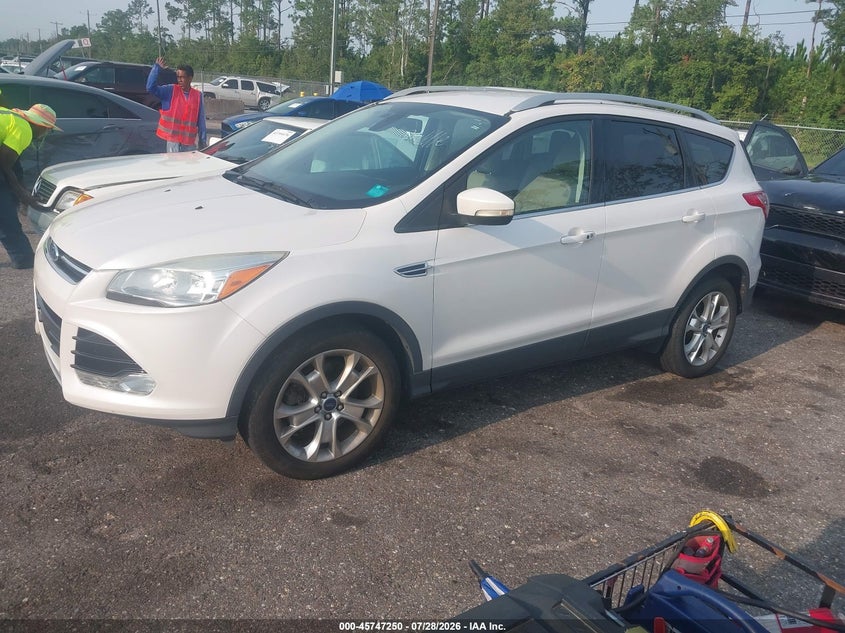 Vin: 1fmcu9jx3fub94201, lot: 46245954, ford escape titanium 20152