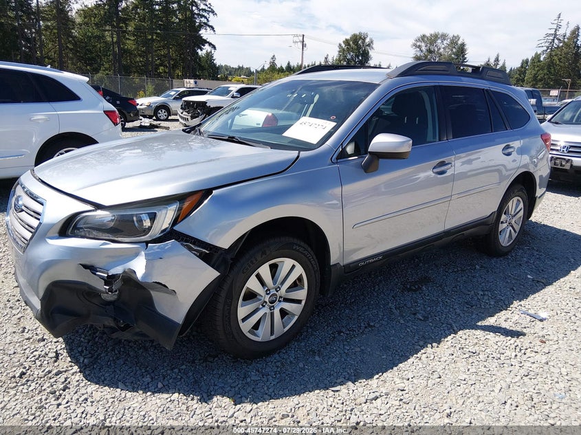 Vin: 4s4bsacc9f3249575, lot: 46245978, subaru outback 2.5i premium 20152