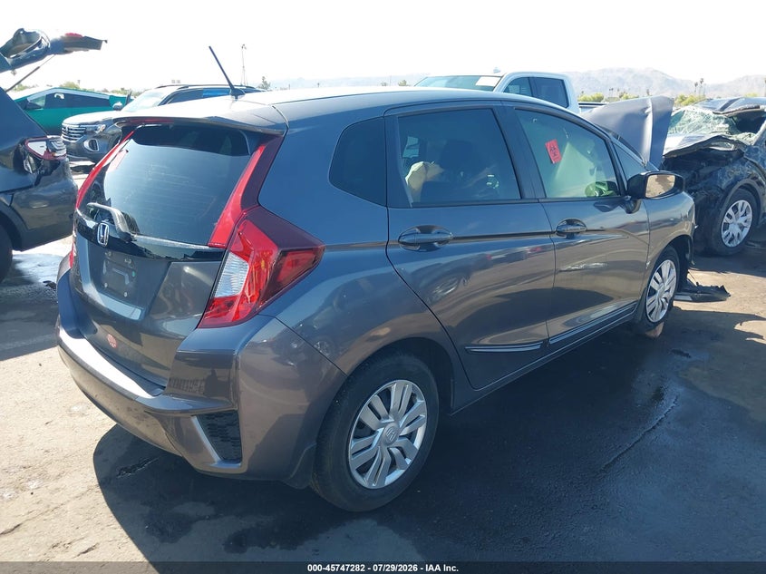 Vin: 3hggk5h58fm778995, lot: 46245986, honda fit lx 20154
