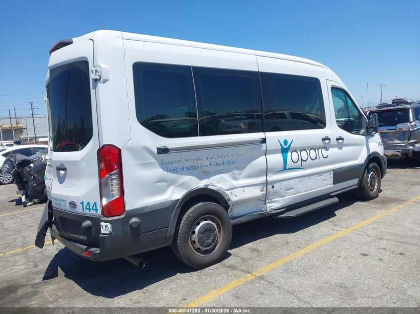 Vin: 1fbax2c84pkb89638, lot: 46245997, ford transit-350 passenger van xl 20234