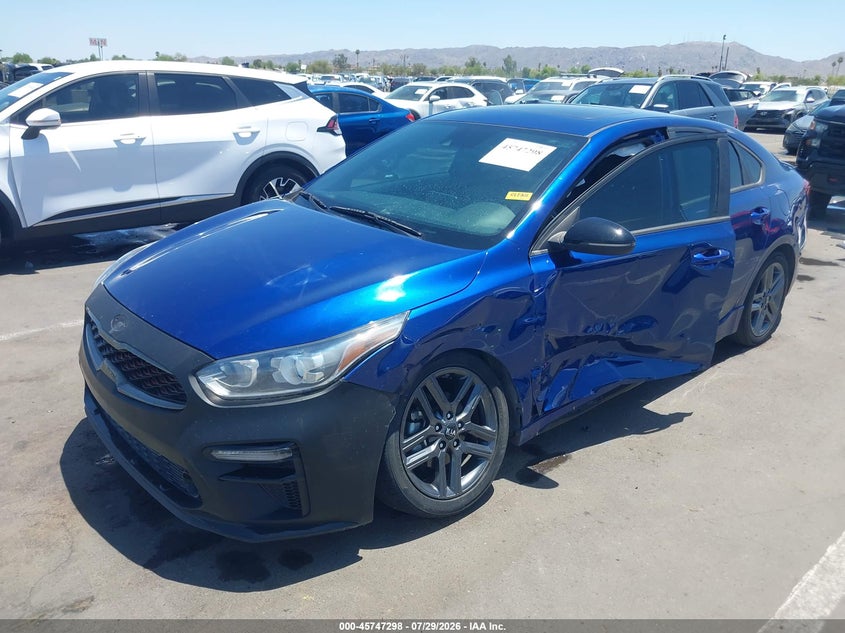 Vin: 3kpf34ad6me285164, lot: 46246002, kia forte gt-line 20212