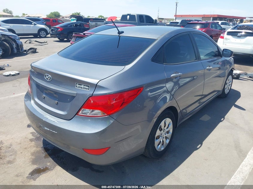 Vin: kmhct4ae7fu885400, lot: 46246013, hyundai accent gls 20154