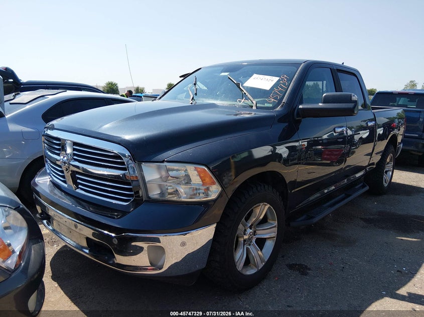 Vin: 1c6rr7tt8es282130, lot: 46246033, ram 1500 big horn 20142