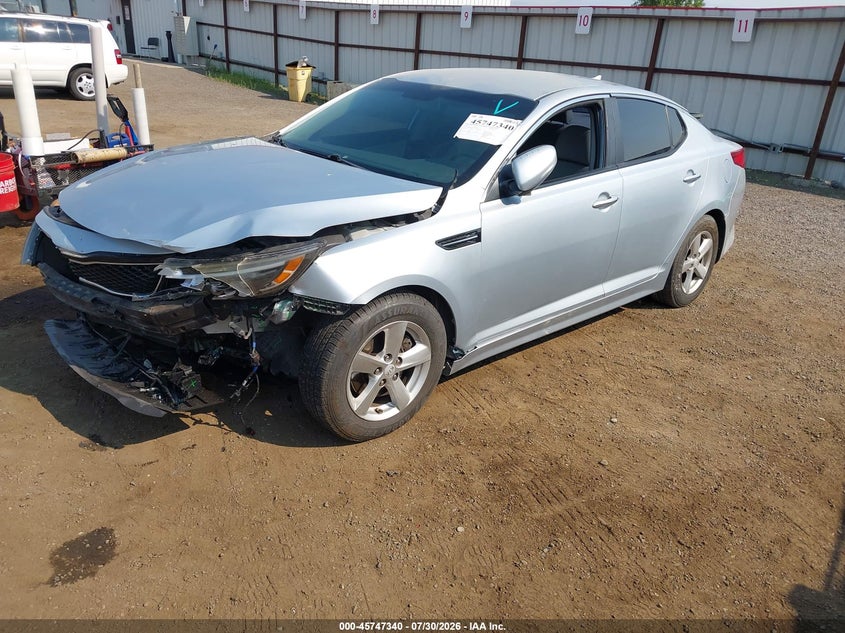 Vin: 5xxgm4a77fg506762, lot: 46246044, kia optima lx 20152