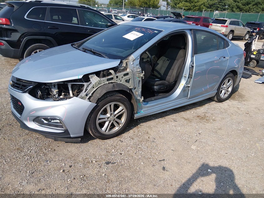 Vin: 1g1be5sm7h7136015, lot: 46246045, chevrolet cruze lt auto 20172