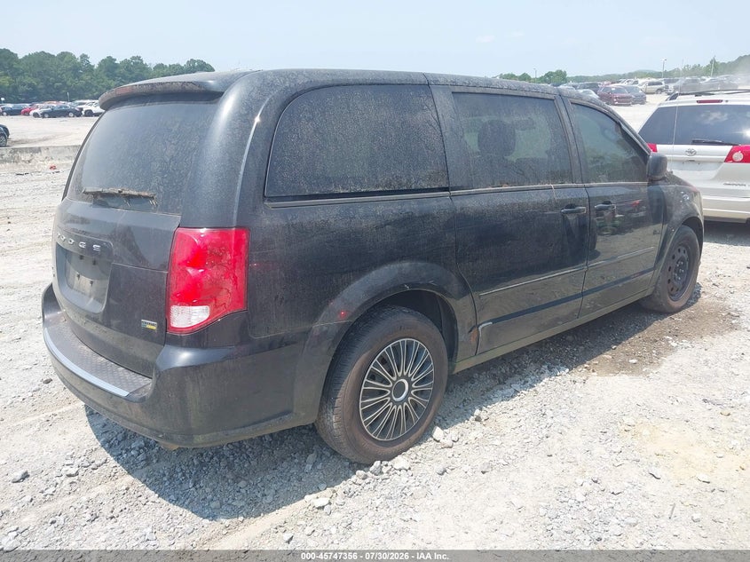 Vin: 2c4rdgbg9gr345266, lot: 46246060, dodge grand caravan se 20164