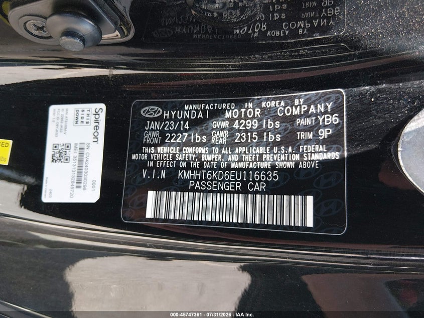 2014 HYUNDAI GENESIS 2.0T R-SPEC · Фото 9