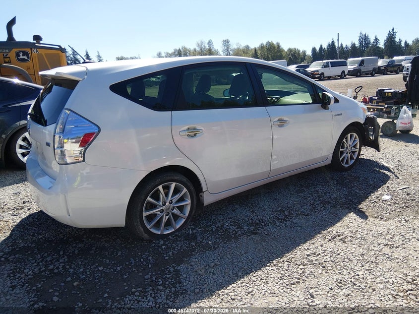 Vin: jtdzn3eu9ej002725, lot: 46246076, toyota prius v five 20144