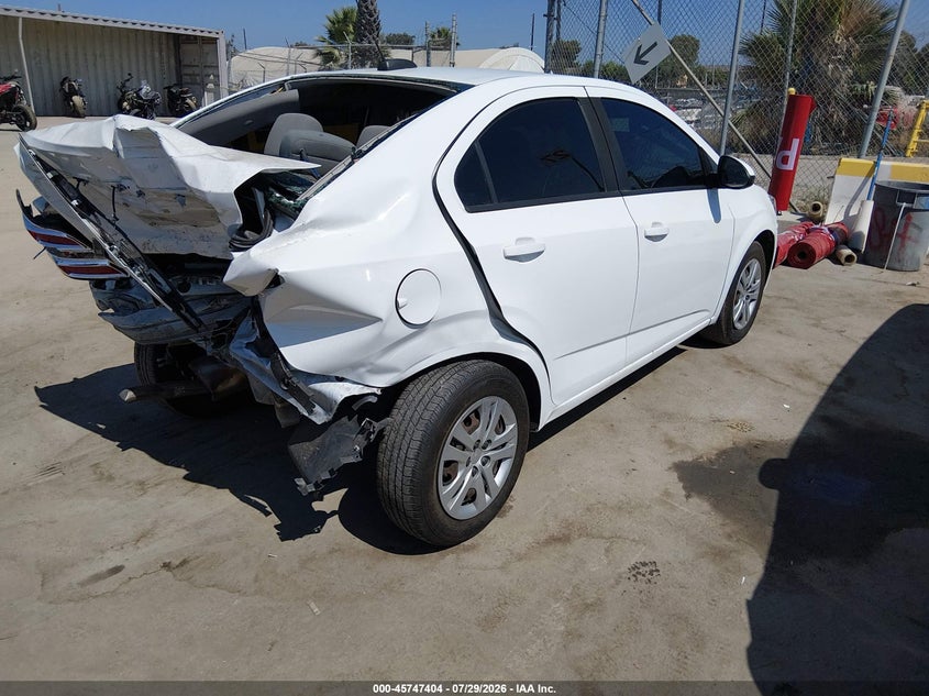 Vin: 1g1jb5sb5l4101115, lot: 46246108, chevrolet sonic fwd  ls 20204