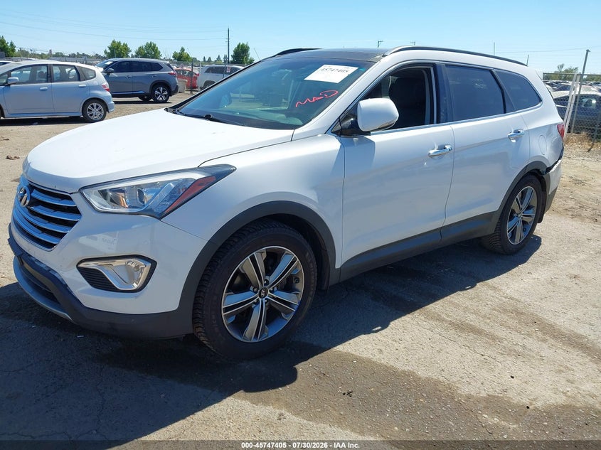 Vin: km8sr4hf0gu164555, lot: 46246109, hyundai santa fe limited 20162
