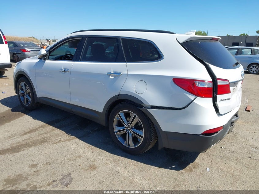 Vin: km8sr4hf0gu164555, lot: 46246109, hyundai santa fe limited 20163