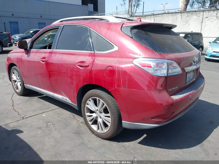 Vin: jtjbc1baxa2020898, lot: 46246126, lexus rx 450h 20103