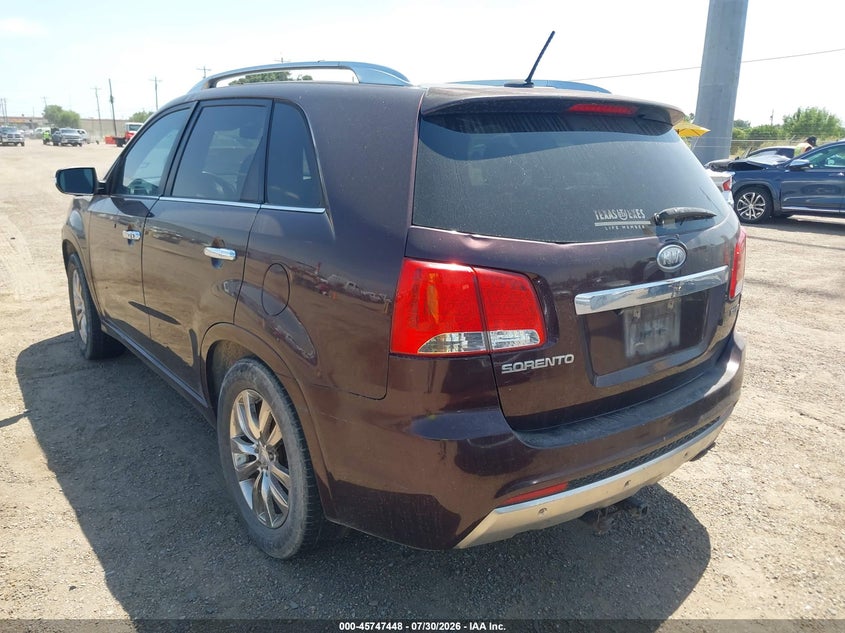 Vin: 5xykw4a23bg162068, lot: 46246152, kia sorento sx v6 20113