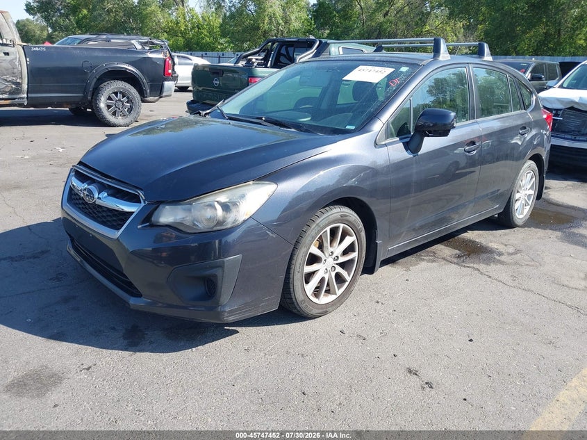 Vin: jf1gpac61dh204190, lot: 46246156, subaru impreza 2.0i premium 20132
