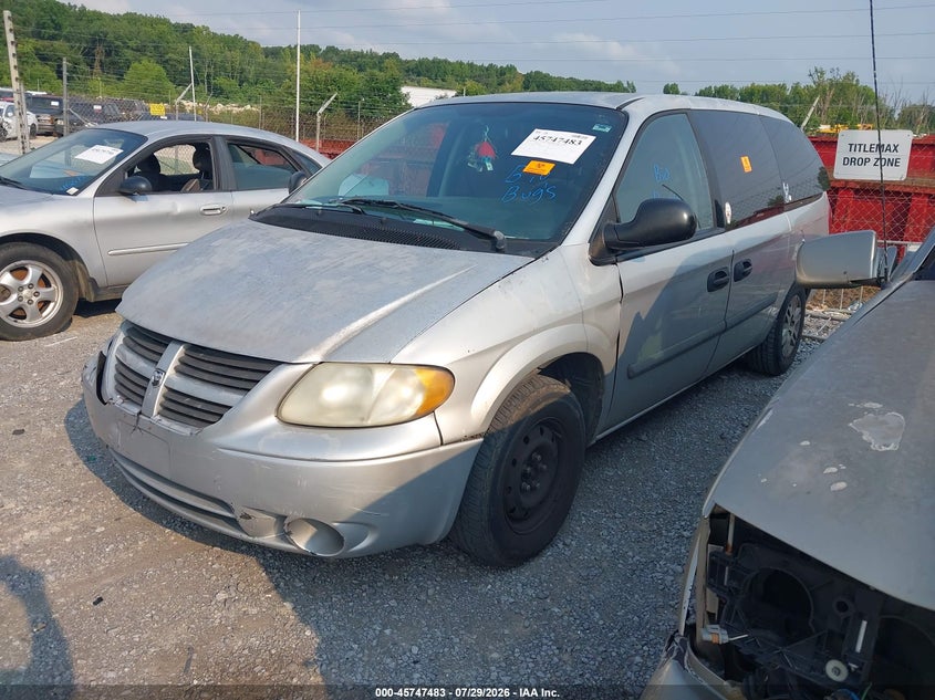 2007 Dodge Caravan, Обычный износ, IAAI, VIN 1D4GP24R17B124908 — фото 2